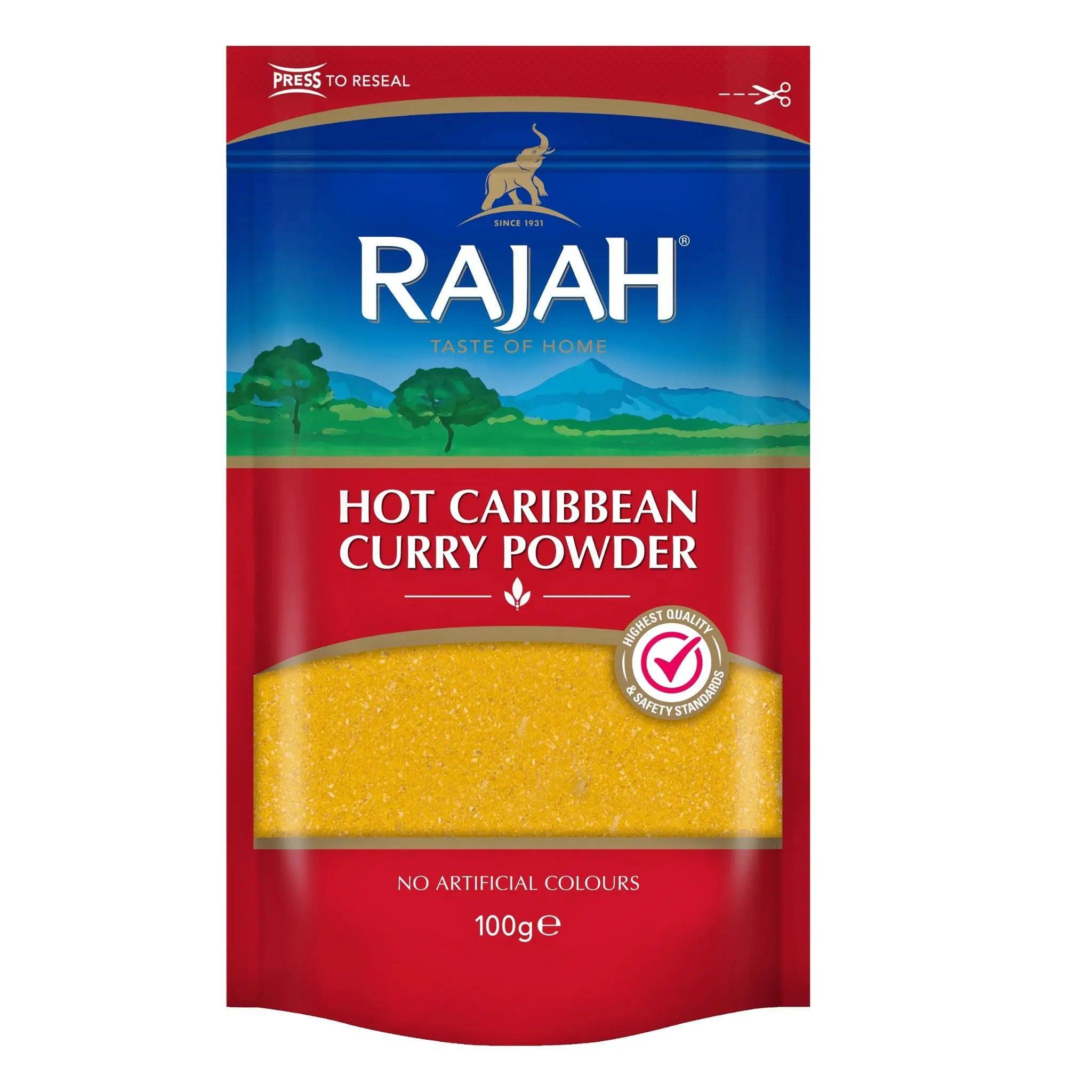 Rajah Hot Caribbean Curry Powder (100g) - Honesty Sales U.K