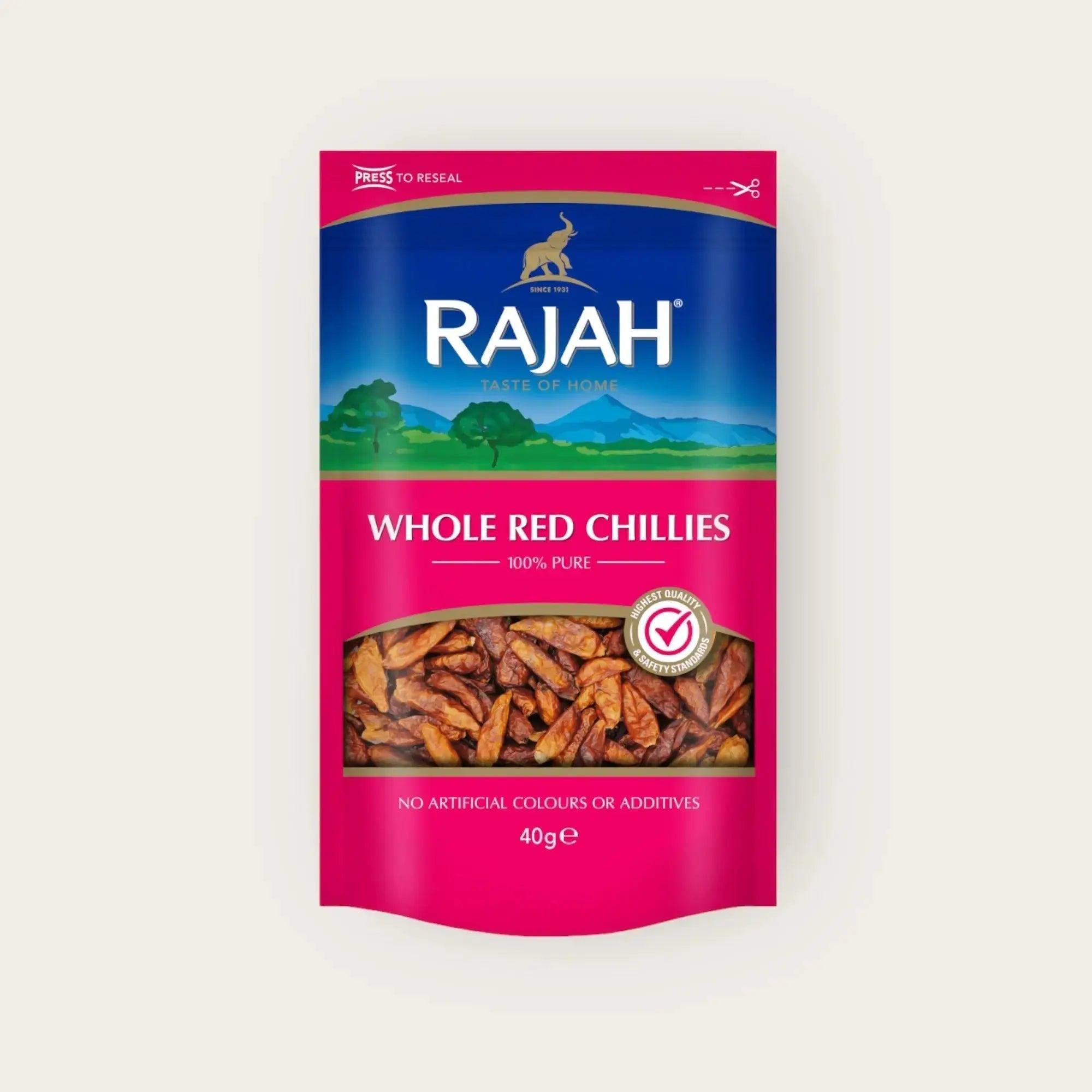 Rajah Whole Red Chilli 200g 100% Pure - Honesty Sales U.K