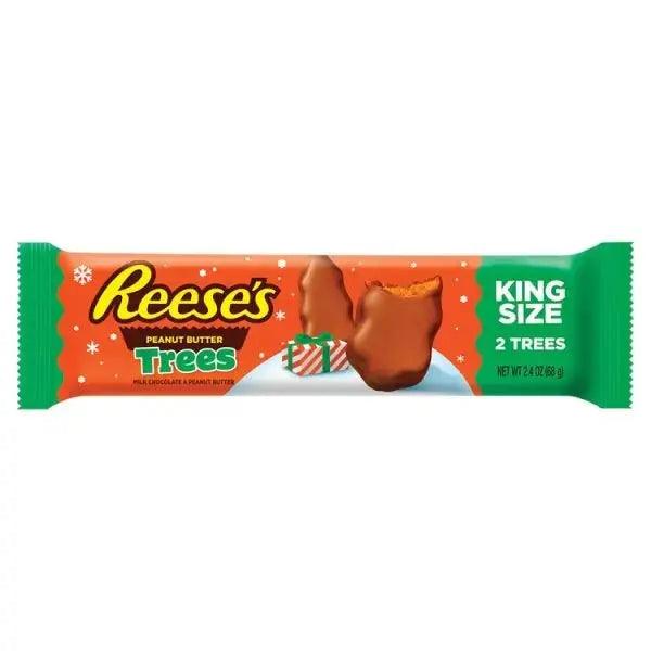Reeses 2 Milk Chocolate & Peanut Butter Trees King Size 68g (Case of 24) - Honesty Sales U.K