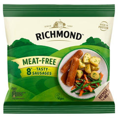 Richmond Vegan & Vegetarian Meat Free 8 Tasty Sausages 304g - Honesty Sales U.K