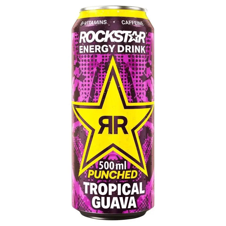 Rockstar Energy Drink Punched Tropical Guava 500ml (Case of 12) - Honesty Sales U.K