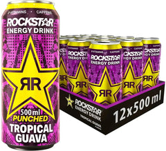 Rockstar Energy Drink Punched Tropical Guava 500ml (Case of 12) - Honesty Sales U.K