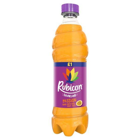 Rubicon Sparkling Passion Fruit Juice Drink 500ml (Case of 12) - Honesty Sales U.K