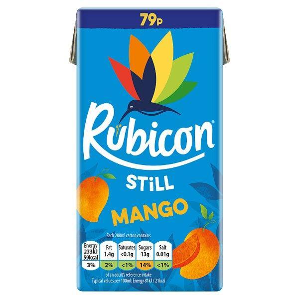 Rubicon Still Mango Juice Drink 288ml (Case of 27) - Honesty Sales U.K