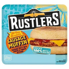 Rustlers All Day Breakfast Sausage Muffin 155g (Case of 4) - Honesty Sales U.K
