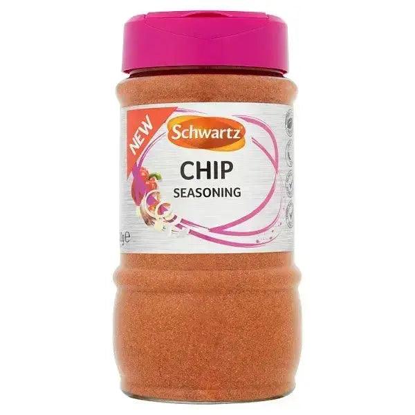 Schwartz Chip Seasoning 300g Chilli rating - mild - 1 - Honesty Sales U.K