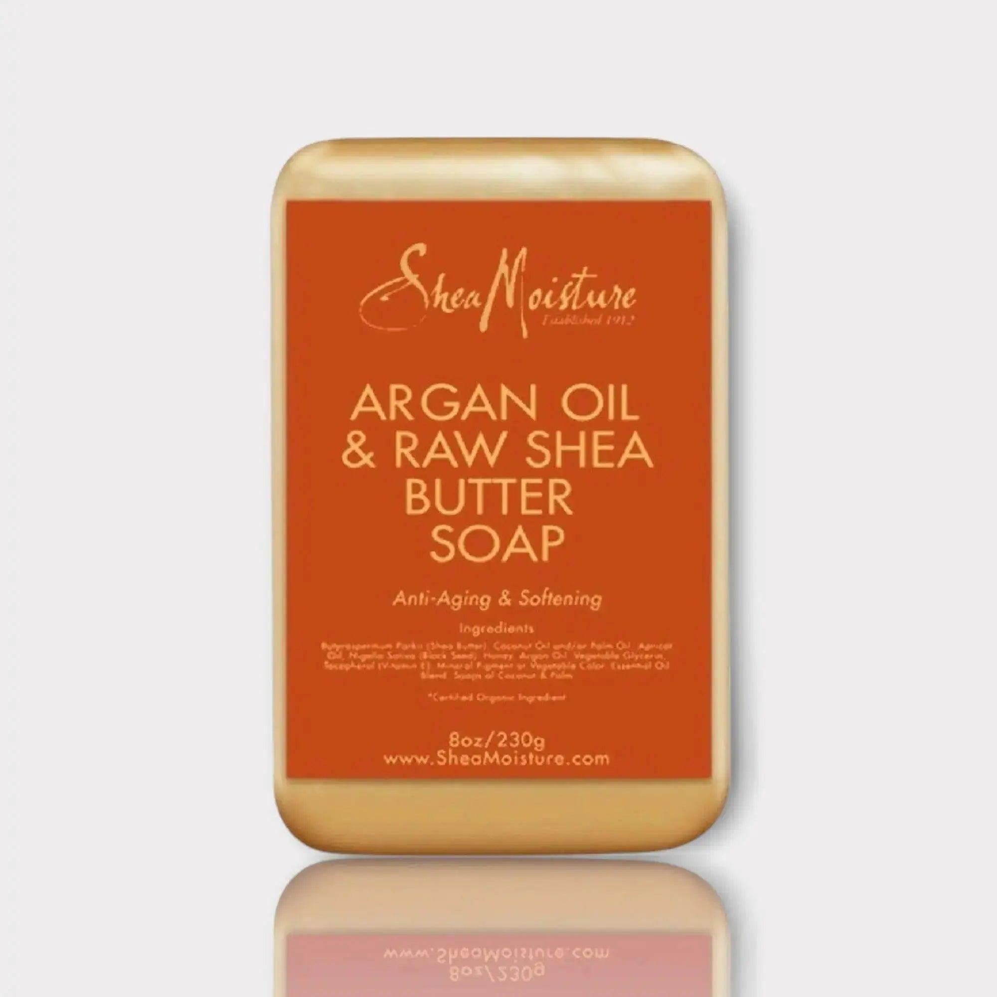 Shea Moisture argan oil & raw shea butter soap - Honesty Sales U.K