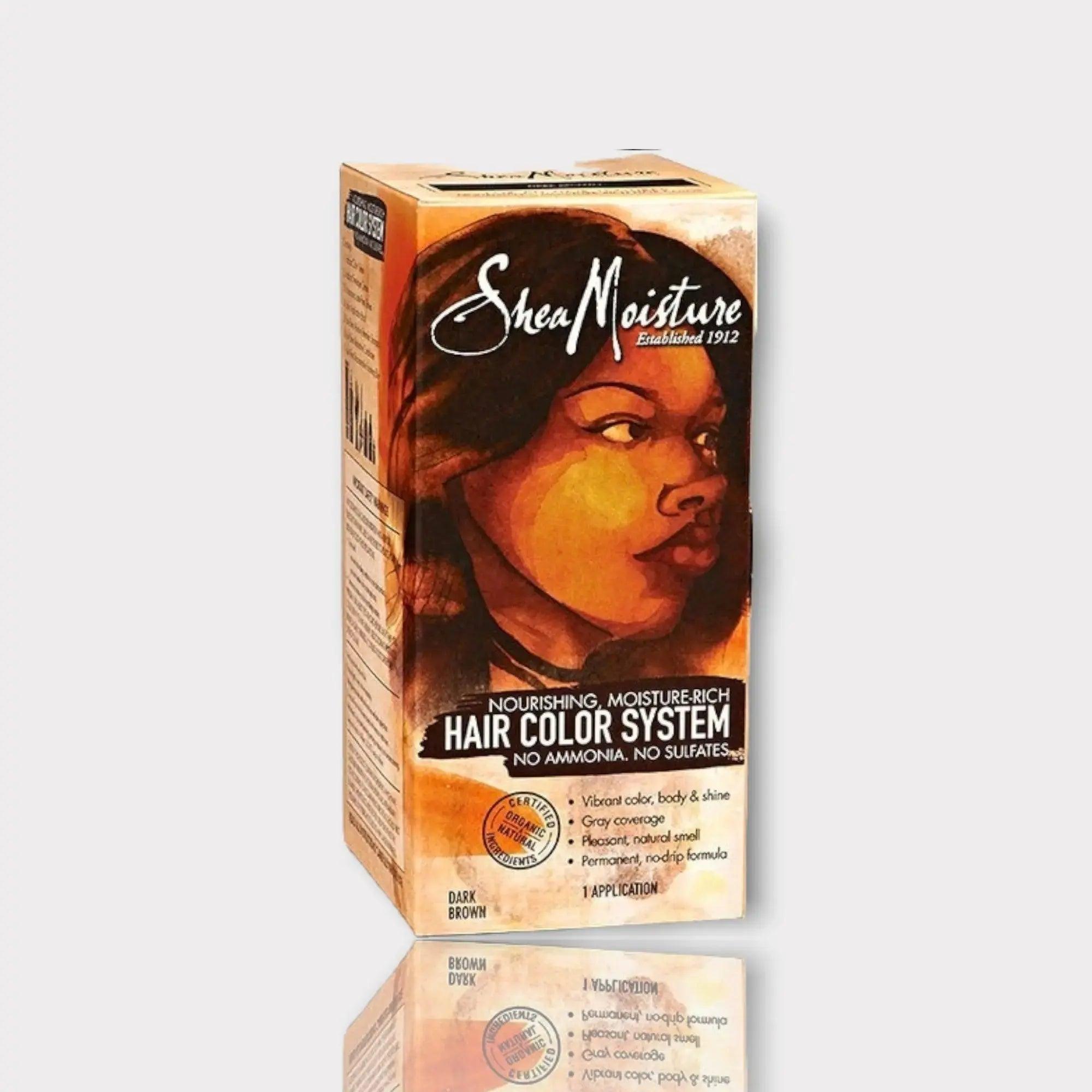 Shea Moisture Nourishing Moisturize Hair Colour System Dark Brown - Honesty Sales U.K