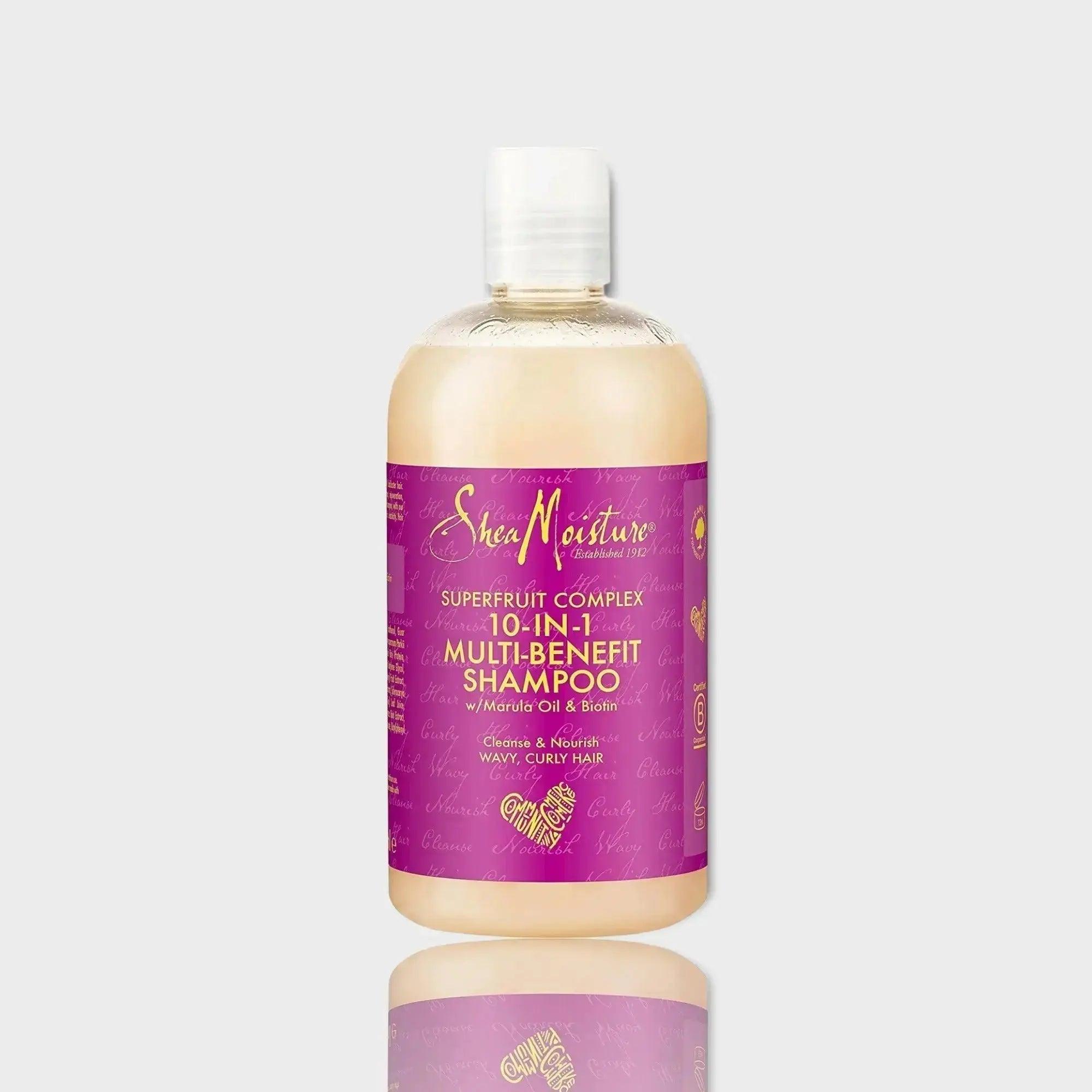 Shea Moisture Super fruit Shampoo 10-in-1 Multi Benefit Shampoo 379ml - Honesty Sales U.K