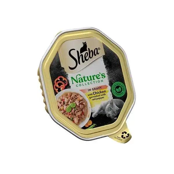 Sheba Natures Collection Cat Food Tray Chicken & Red Pepper in Sauce 85g (Case of 22) - Honesty Sales U.K