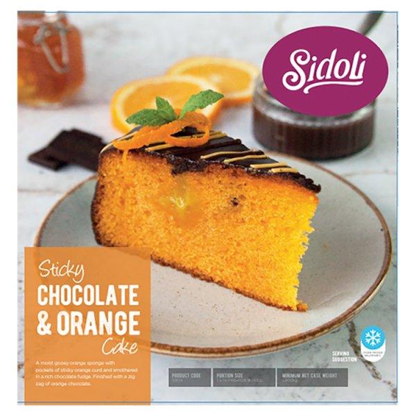 Sidoli Sticky Chocolate & Orange Cake 1.900kg - Honesty Sales U.K