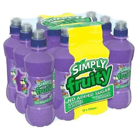 Simply Fruity Blackcurrant and Apple 330ml Bottle - Honesty Sales U.K