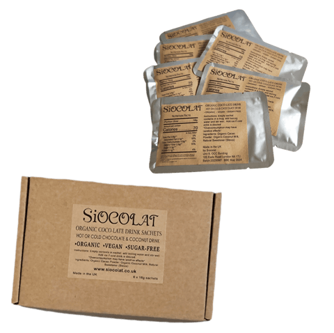 Siocolat Organic Vegan Sugar Free Low Calorie Chocolate Drink Hot or Cold - Honesty Sales U.K