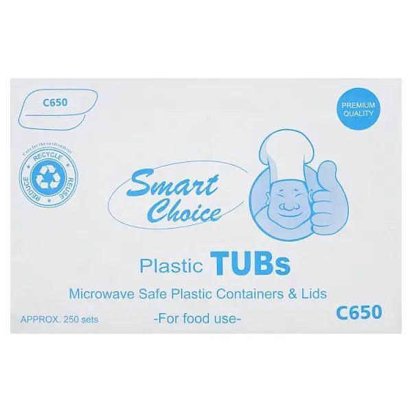 Smart Choice C650 Plastic Tubs - Honesty Sales U.K