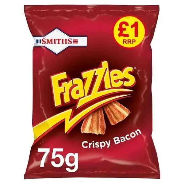 Smiths Frazzles Crispy Bacon Snacks £1 PMP 75g (Case of 15) - Honesty Sales U.K