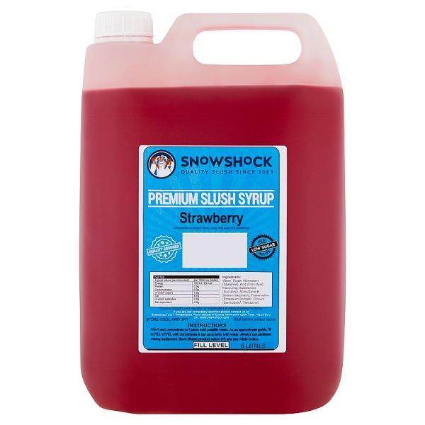 Snow Shock Premium Slush Syrup Strawberry 5 Litres - Honesty Sales U.K