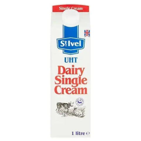 St Ivel UHT Dairy Single Cream 1 Litre - Honesty Sales U.K