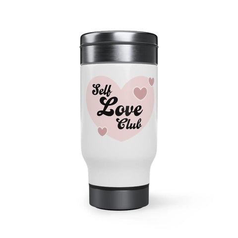 Stainless Steel Travel Mug with Handle, 14oz Printify