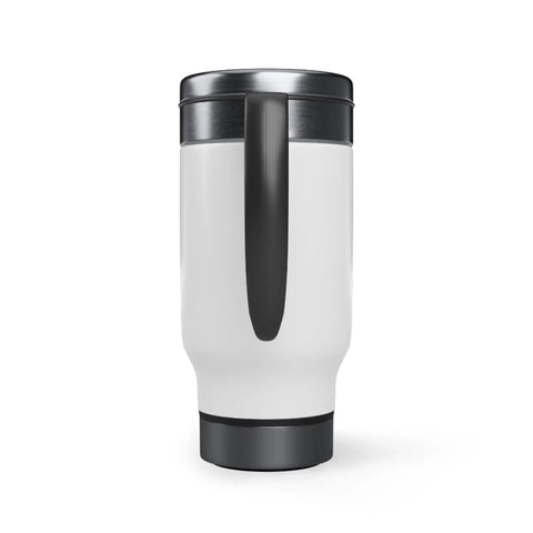 Stainless Steel Travel Mug with Handle, 14oz Printify