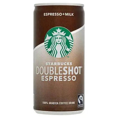 Starbucks Fairtrade DoubleShot Espresso Premium Coffee Drink 200ml (Case of 12) - Honesty Sales U.K