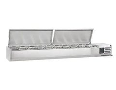 Sterling Pro Cobus SPT2000-330-SS Topping Well, Stainless Steel Lid, 10 x GN1/4 - Honesty Sales U.K