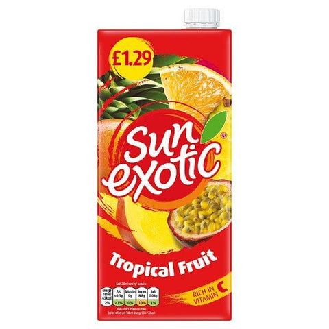 Sun Exotic Tropical Fruit 1 litre (Case of 12) - Honesty Sales U.K