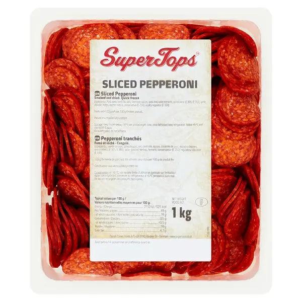 Super Tops Sliced Pepperoni 1kg - Honesty Sales U.K