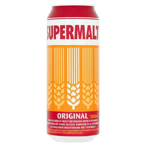 Supermalt Cans 500ml Malt Beverage With B Vitamins - Honesty Sales U.K