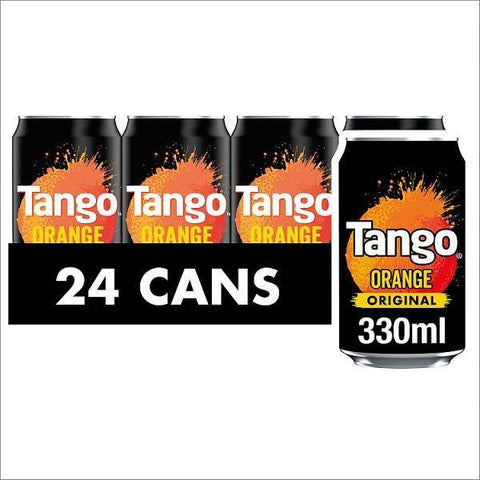 Tango Orange Original Cans 24 x 330ml (Case of 24) - Honesty Sales U.K