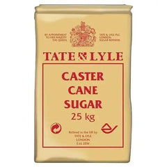 Tate & Lyle Caster Cane Sugar 25kg - Honesty Sales U.K
