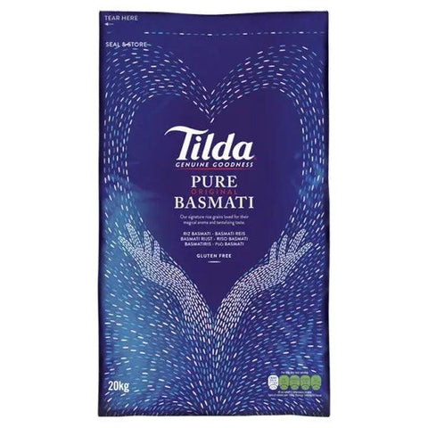 Tilda Pure Original Basmati Rice 20kg - Honesty Sales U.K