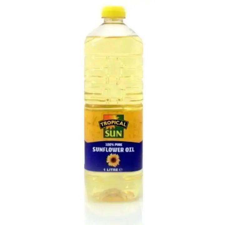 Tropical Sun Sunflower Oil - 1ltr, 2ltr added ingredients - Honesty Sales U.K