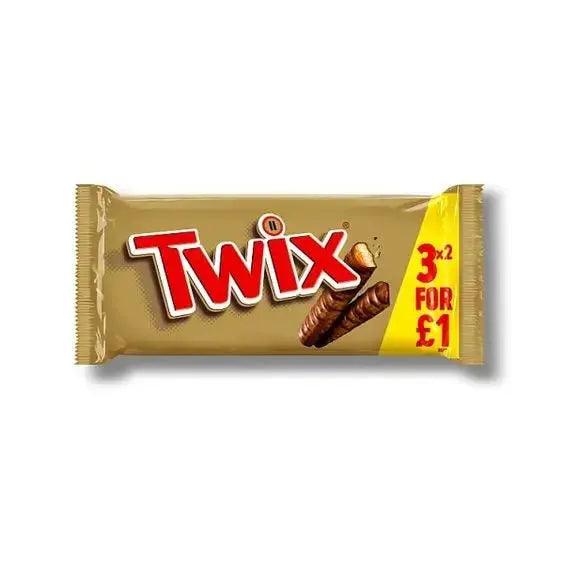 Twix Chocolate Biscuit Bars Multipack 3 x 40g (Case of 24) - Honesty Sales U.K