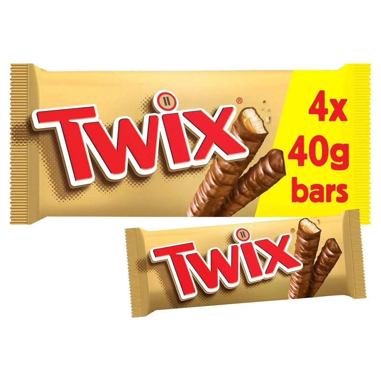 Twix Chocolate Biscuit Snack Size Twin Bars Multipack - Honesty Sales U.K