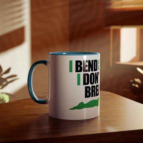 Two-Tone Coffee Mugs, 11oz - I don't break. Printify