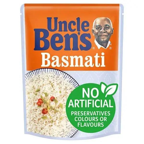 Uncle Bens Basmati Microwave Rice 250g (Case of 6) - Honesty Sales U.K