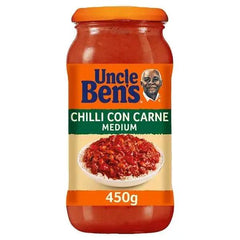 Uncle Bens Chilli Con Carne Medium Sauce 450g (Case of 6) - Honesty Sales U.K