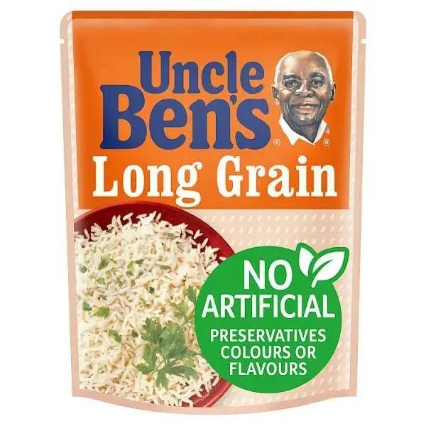 Uncle Bens Long Grain Microwave Rice 250g (Case of 6) - Honesty Sales U.K