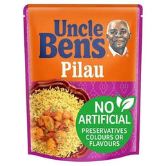 Uncle Bens Pilau Microwave Rice 250g (Case of 6) - Honesty Sales U.K