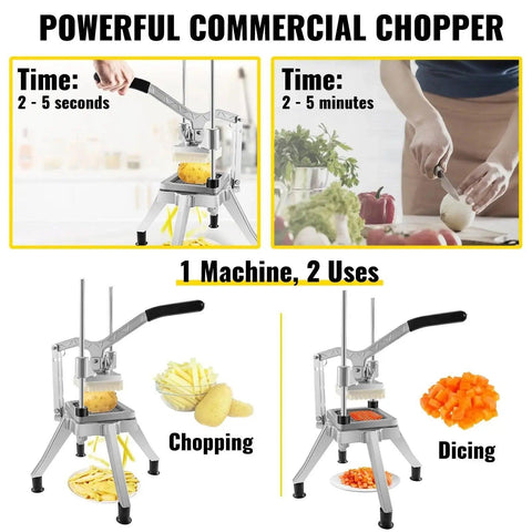 VEVOR Commercial Vegetable Chopper with 4 Blades - Honesty Sales U.K