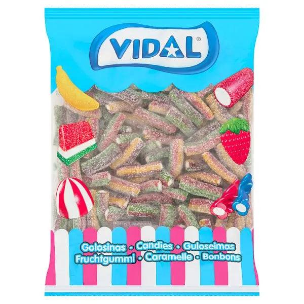 Vidal Sour Rainbow Mini Pencils Candies - Honesty Sales U.K