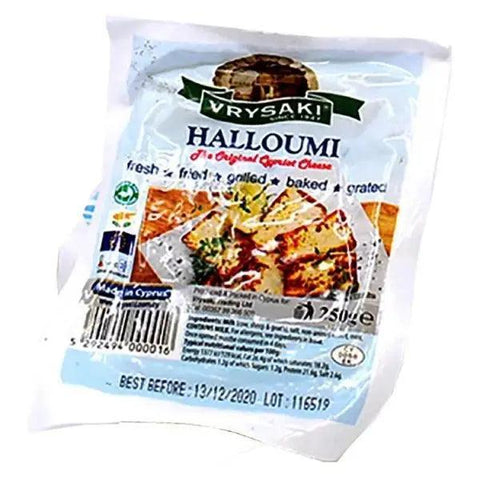 Vrysaki Halloumi Portion 250g - Honesty Sales U.K