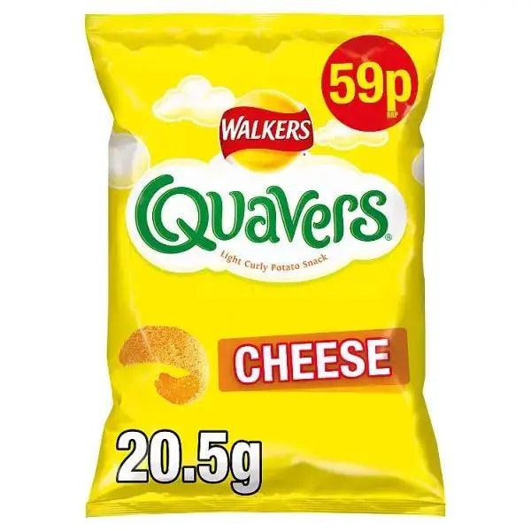 Walkers Quavers Cheese Snacks 59p PMP 20.5g (Case of 32) - Honesty Sales U.K