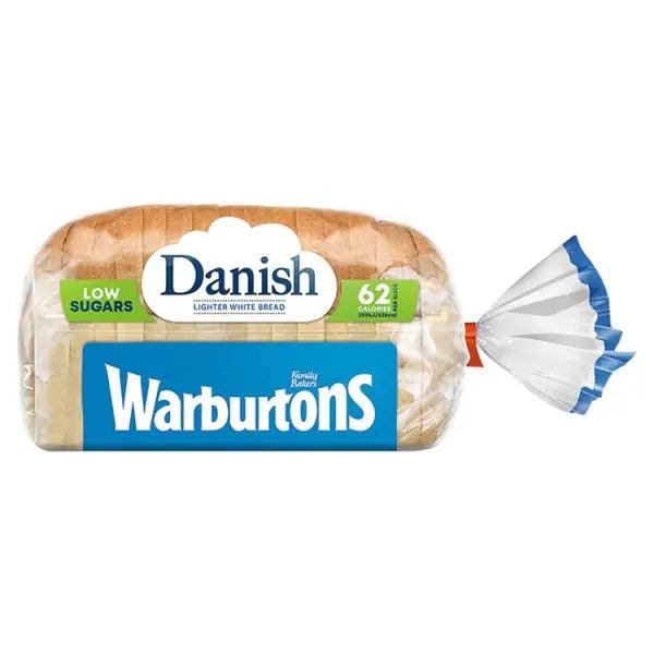 Warburtons Danish Lighter White Bread 400g (Case of 1) - Honesty Sales U.K