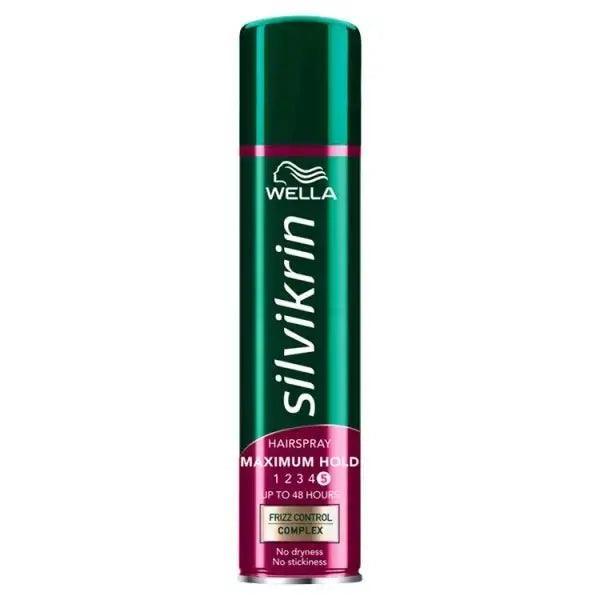 Wella Silvikrin Maximum Hold Hairspray, 250ml (Case of 6) - Honesty Sales U.K