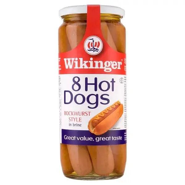 Wikinger 8 Hot Dogs Bockwurst Style in Brine 1030g (Drained Weight 720g) - Honesty Sales U.K