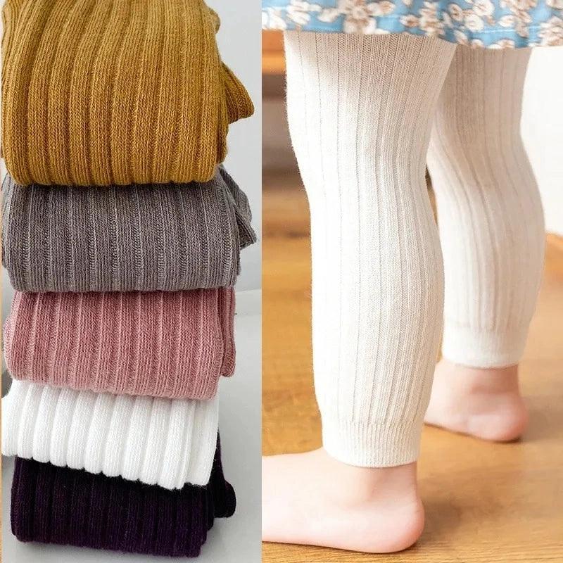 New Summer Baby Boys Girls Pants Newborn Girl Leggings Tights Solid Cotton Stretch Kids Children Knitting Trousers For 0-6 Years - Honesty Sales U.K