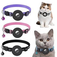 Reflective Collar Waterproof Holder Case For Airtag Air Tag Airtags Protective Cover Cat Dog Kitten Puppy Nylon Collar - Honesty Sales U.K